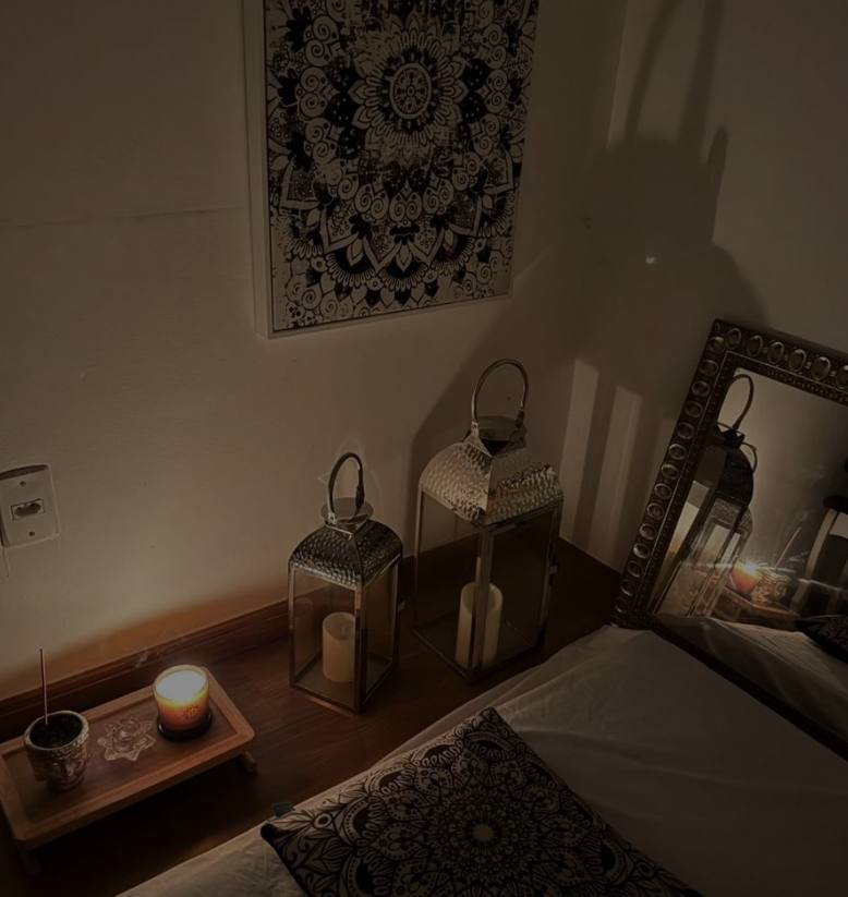 Ambiente à luz de velas